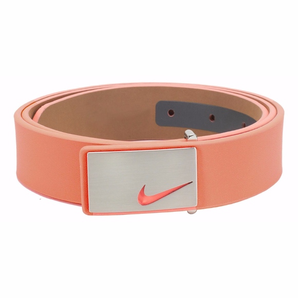NEW NIKE WOMEN\'S SLEEK MODERN PLAQUE BELT XS LAVA